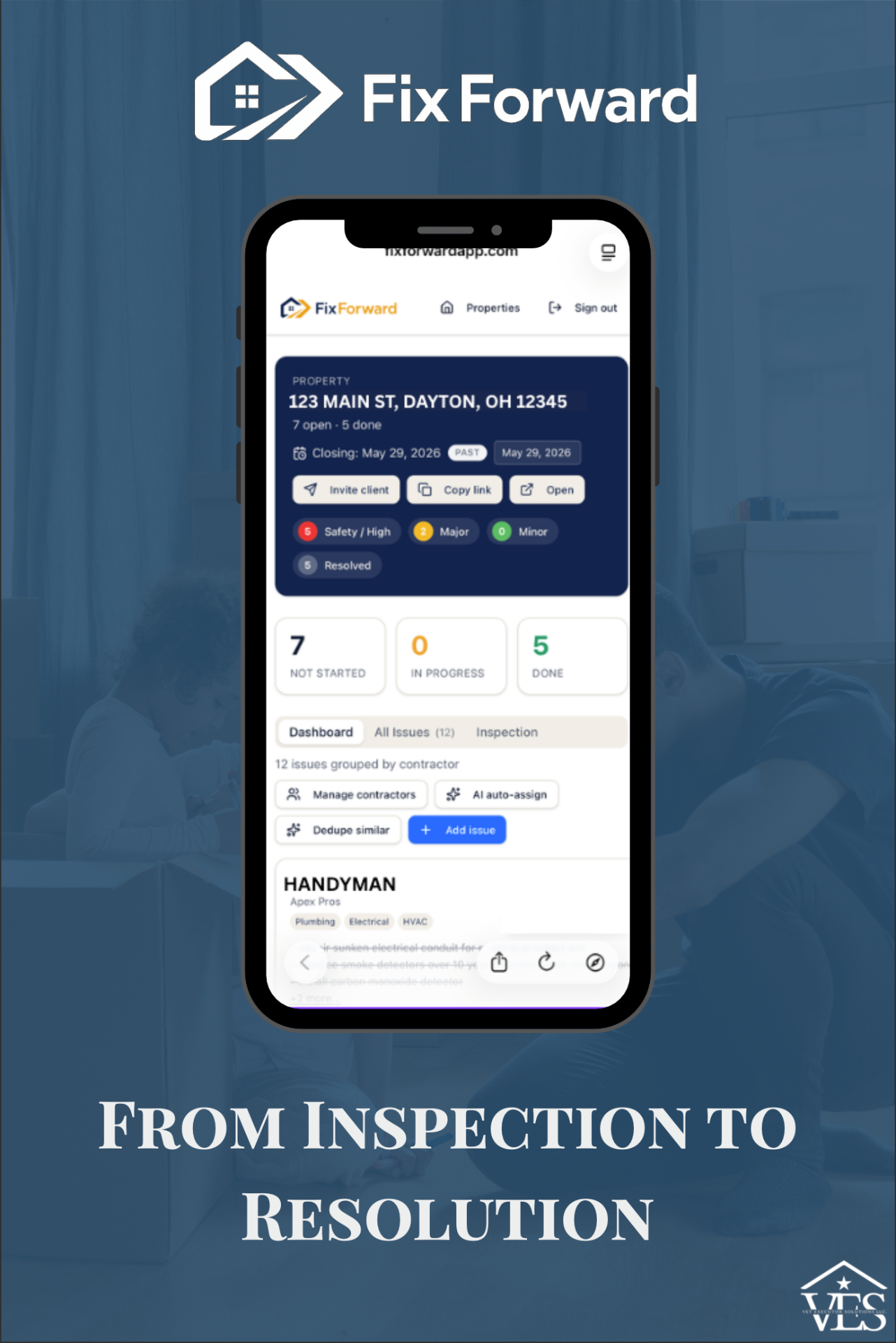 FixForward dashboard preview